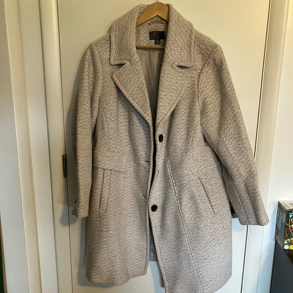 Gallery 1x tweed heavy walker coat